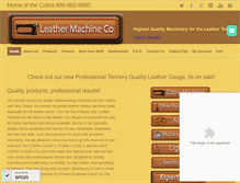 Tablet Screenshot of leathermachineco.com